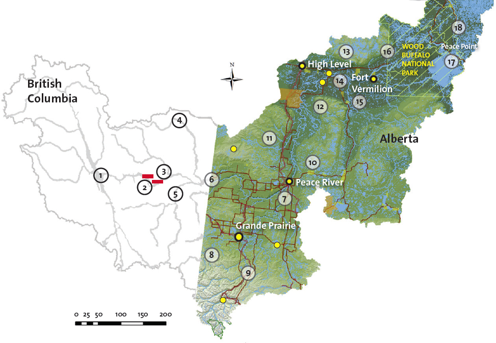 Mighty Peace watershed overview